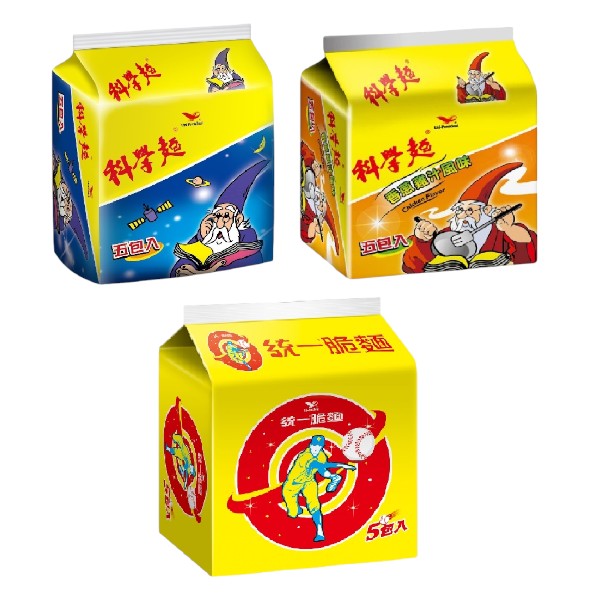 科學麵原味/科學麵香蔥雞汁/統一脆麵 5包入