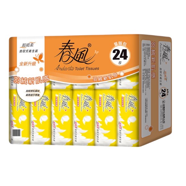 春風超細柔抽取式衛生紙110抽x24包