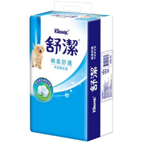 舒潔棉柔舒適平版衛生紙 300張x6包