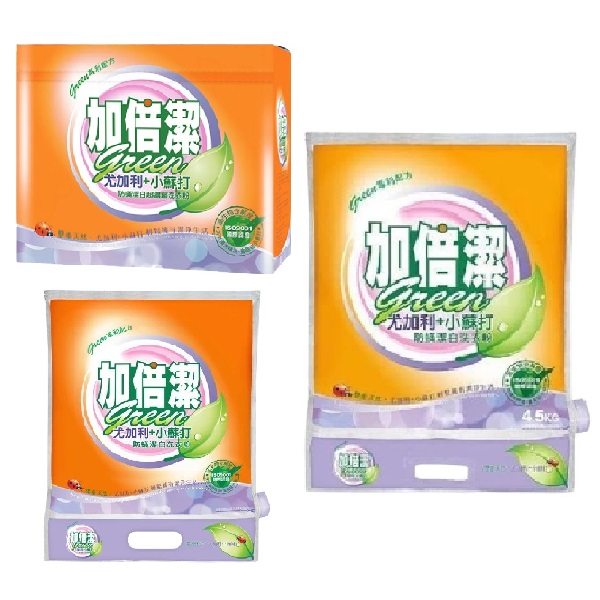 加倍潔尤加利+小蘇打防蟎潔白超濃縮洗衣粉 