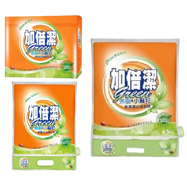 加倍潔茶樹+小蘇打制菌潔白超濃縮洗衣粉