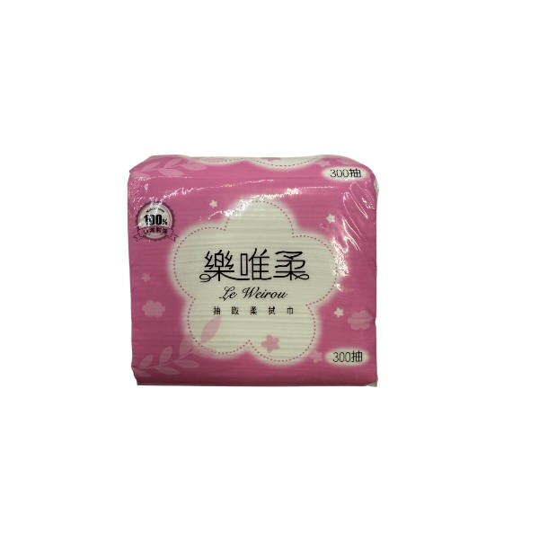 樂唯柔抽取柔拭巾 300抽