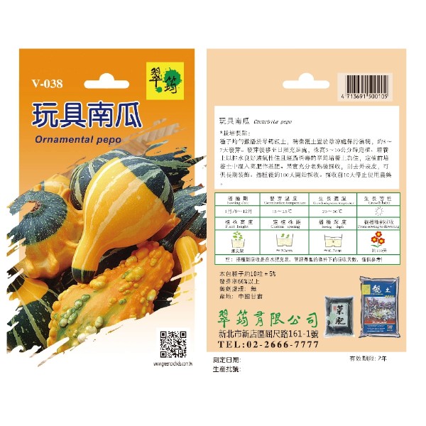 翠筠玩具南瓜 V-038