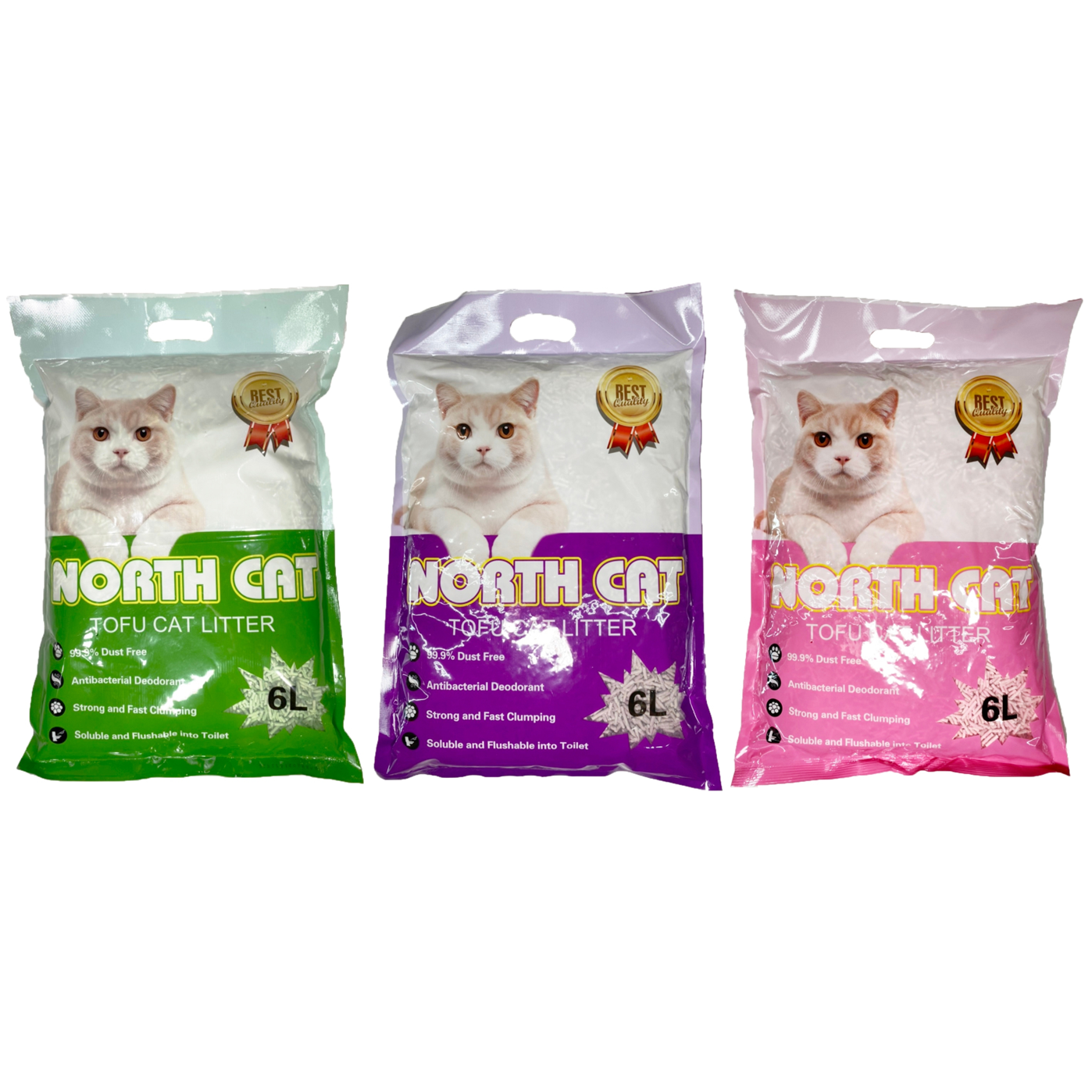 北極貓豆腐貓砂 2.5公斤 薰衣草/綠茶/水蜜桃