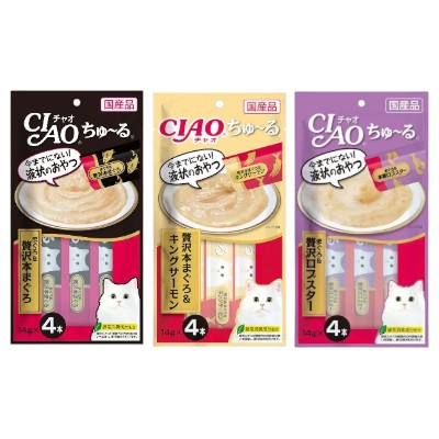 CIAO 啾嚕肉泥 奢華鮪魚 帝王鮭 龍蝦