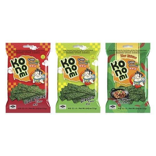 KONOMI相撲手脆紫菜系列(原味/辣味/打拋雞味)